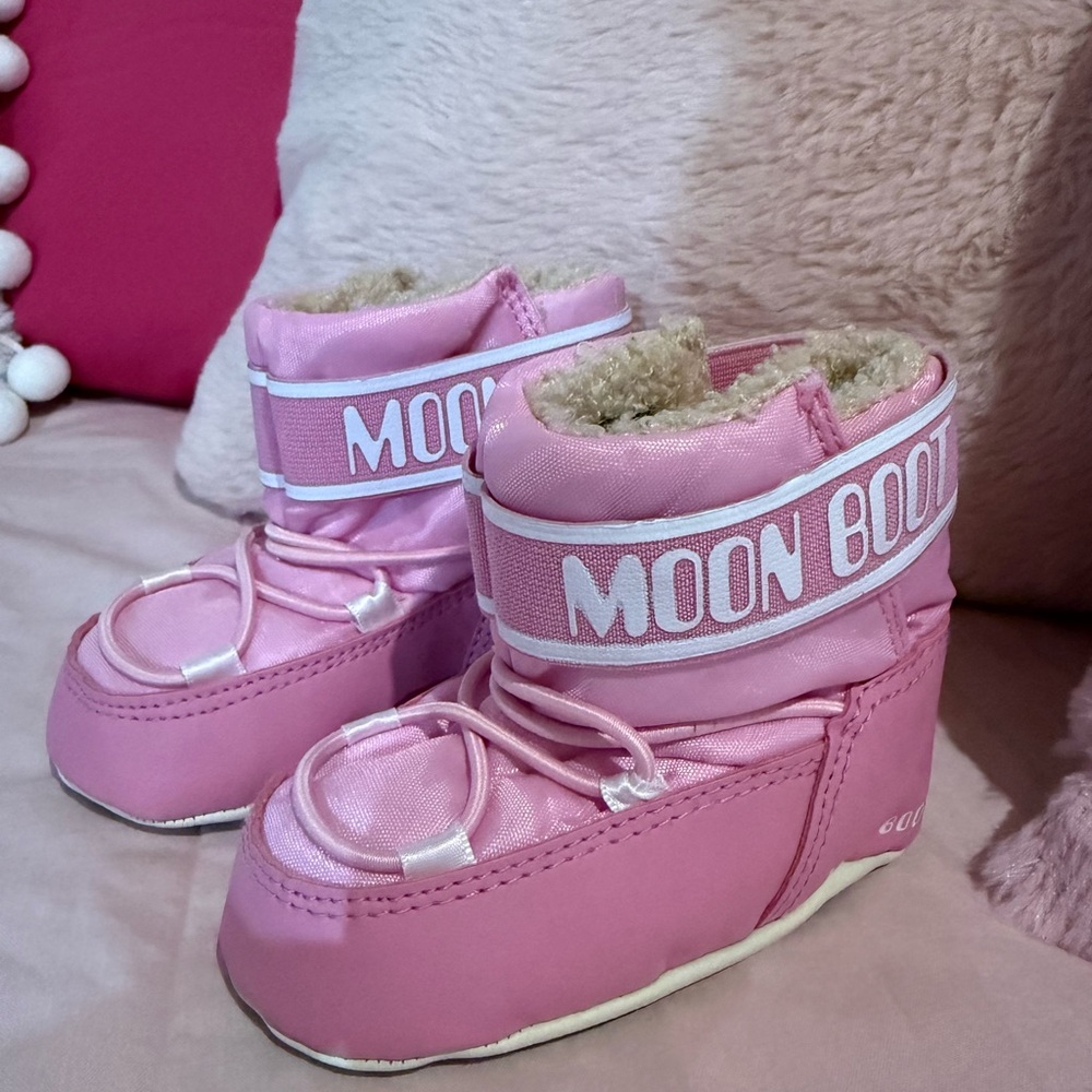Moon Boot Kids Pink Snow Boots